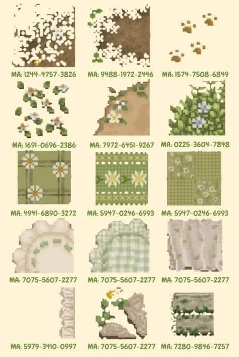 Acnh Simple Path Design, Different Animal Crossing Island Themes, Animal Crossing Tulip Field, Acnh Flattening Island, Animal Crossing Flower Path Code, Acnh Space Filler Codes, Acnh Green Island, Animal Crossing Wallpaper Qr Codes, Animal Crossing Design Codes Wallpaper