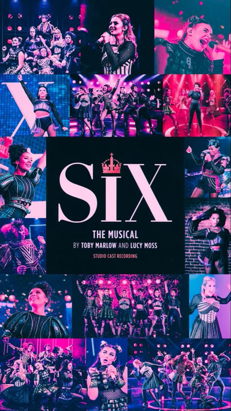 Six The Musical Album Cover, Six The Musical Phone Wallpaper, Six The Musical Aesthetic Wallpaper, Musical Theatre Background, Anne Boleyn Six The Musical Wallpaper, Six Aesthetic Musical, Six Wallpaper Musical, Six Musical Aesthetic, Six The Musical Poster