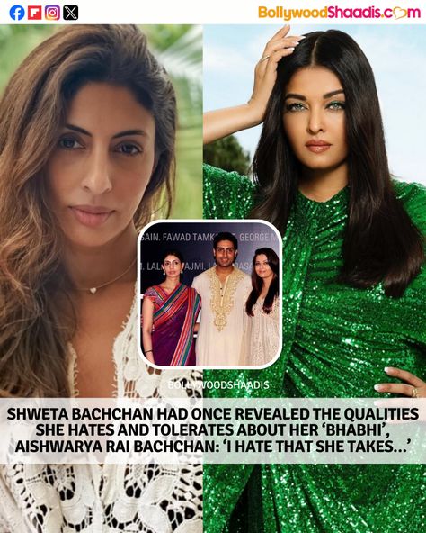 Shweta Bachchan, Love Bollywood, Nicky Hilton, Bollywood Couples, Bollywood Gossip, Aishwarya Rai Bachchan, Family Feud, Just She, Find Love