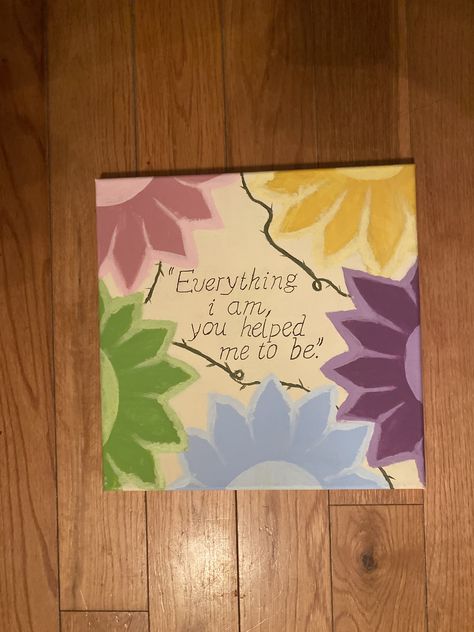 Step Mom Painting Ideas, Mother’s Day Diy Paintings, Things To Paint Your Mom For Mothers Day, Mothers Day Gift Painting, Mothers Day Gift Ideas Painting, Mothers Day Crafts Painting, Easy Canvas Painting Gift Ideas, Mother’s Day Painting Ideas Butterfly, Mother's Day Artwork Paintings