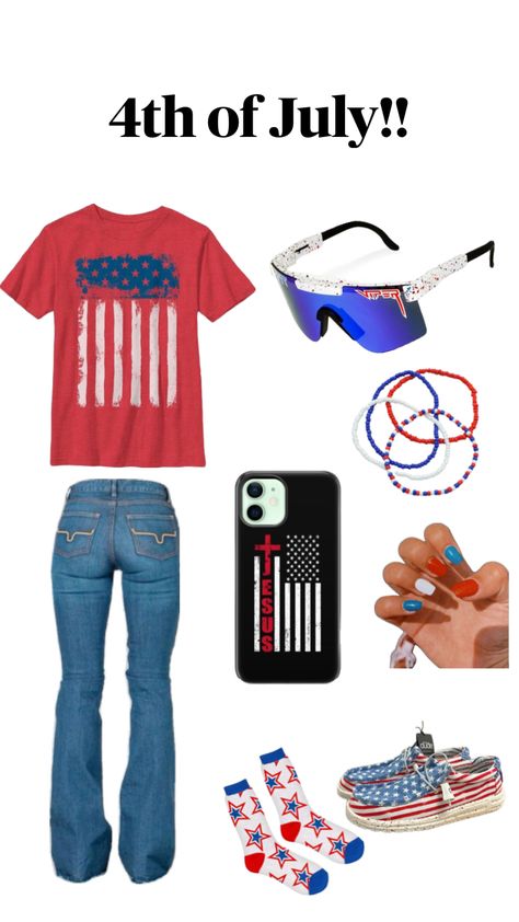 Country 4th Of July, Casual Country Outfits, July Outfits, 4th Of July Outfit, Country Style Outfits, Cute Country Outfits, Western Aesthetic, 4th Of July Outfits, Cute N Country