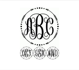 Svg Shapes, Vine Font, Cricut Monogram, Vinyl Monogram, Monogram Shirts, Circle Monogram, Monogram Decal, Silhouette Cameo Projects, Monogram Frame