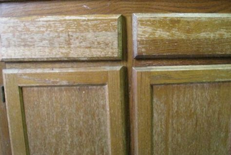 How to Refurbish Kitchen Cabinets | How to Restore Cabinets - Bob Vila's Blogs Refurbish Kitchen Cabinets, Restaining Cabinets, Restaining Kitchen Cabinets, Refurbished Kitchen Cabinets, Refinishing Kitchen Cabinets, Refurbished Kitchen, Restore Wood, Old Kitchen Cabinets, Cabinets Makeover