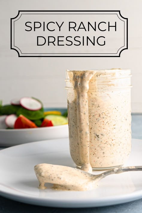 Best Ranch Dressing Recipe, Keto Ranch Dressing Recipe, Best Ranch Dressing, Spicy Ranch Dressing, Healthy Ranch Dressing, Ranch Dressing Recipe, Homemade Ranch Dressing, Homemade Ranch, Whole30 Recipes