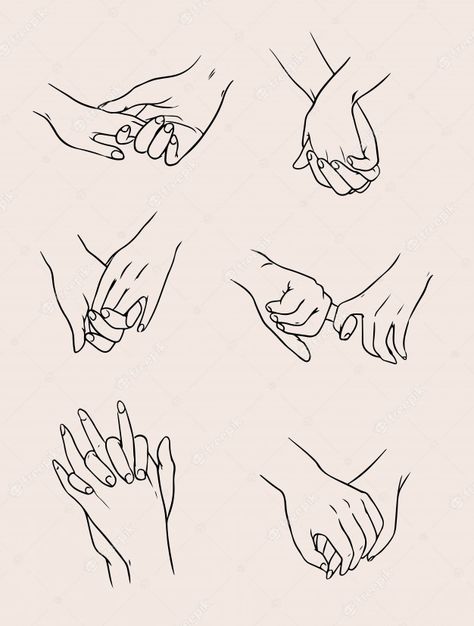 Holding Hands Sketch, Couples Holding Hands, Holding Hands Drawing, People Holding Hands, Girls Holding Hands, Girl Drawing Easy, Drawings For Beginners, Easy Drawing Steps, Easy Drawings For Beginners