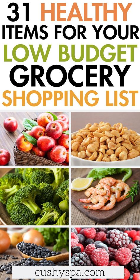 Plan your weekly meals with our grocery store list that supports healthy cooking on a budget. Explore a variety of foods and budget meal ideas that ensure you don't have to sacrifice flavor for frugality. How To Meal Plan On A Budget, Clean Eating On A Budget Grocery List, Healthy Food Staples Shopping Lists, Weekly Shopping List For One, Unprocessed Food Grocery List, Healthy Foods To Buy Grocery Store, Simple Healthy Grocery List, How To Buy Groceries On A Budget, Healthy Groceries List