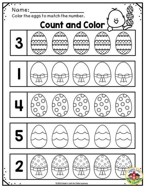 Easter Math Worksheets Preschool, Kindergarten Easter Worksheets, Easter Preschool Worksheets, Easter Math Worksheets, Easter Math Activities, Easter Kindergarten, Math Preschool, Preschool Math Games, Easter Lessons