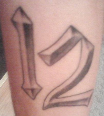 Eminem's tattoo D12 Tattoo, Bonnie And Clyde Tattoo, Eminem D12, Eminem Tattoo, My Tattoo, Bonnie N Clyde, Eminem, I Tattoo, Tatting