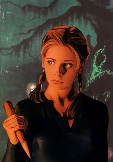 Buffy Tattoo Ideas, Vampire Slayer Art, Buffy The Vampire Slayer Art, Buffy Tattoo, Buffy The Vampire Slayer Funny, Buffy Spike, Buffy And Angel, Buffy The Vampire Slayer Angel, Buffy Angel