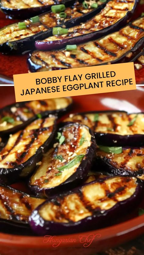 Bobby Flay Grilled Japanese Eggplant Recipe – Hungarian Chef Thai Eggplant Recipes, Filipino Eggplant Recipe, Asian Eggplant Recipes, Japanese Eggplant Recipe, Eggplant Tofu Recipe, Kimchee Recipe, Vegetarian Eggplant Recipes, Asian Eggplant, Grilled Eggplant Recipes