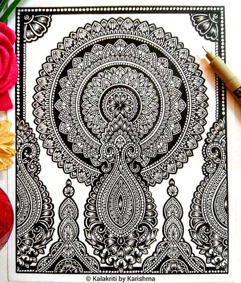 Zantangle Art, Doodle Mandala, Mandala Doodle, Easy Mandala Drawing, Mandela Art, Mandala Art Therapy, Ganesh Art, Doodle Art Drawing, Mandala Design Pattern