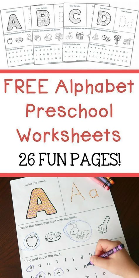 Abc Workbook, Free Printable Alphabet Worksheets, Printable Alphabet Worksheets, Free Printable Alphabet, Abc Worksheets, Alphabet Worksheets Preschool, Printable Preschool Worksheets, Homeschool Inspiration, Teaching The Alphabet