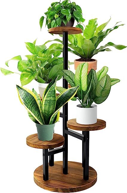 Set Of Two Plant Stands, Plant Stand For Multiple Plants, Diy Multi Tier Plant Stand, Plant Stand Corner, Wood Plant Shelf, Plant Stand Tall, Multi Tier Plant Stand, Corner Plant Stand, Corner Living Room