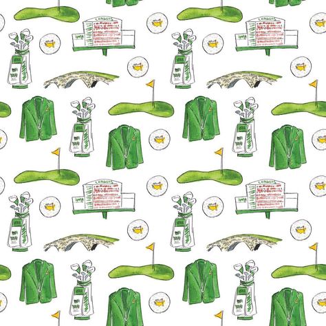 Madison Brooks on Instagram: “In honor of Masters weekend, and the Georgia on my mind commercials ⛳️ #masters #georgiaonmymind” Masters Aesthetic Golf, Georgia Aesthetic, Green Prints, Masters Golf, Georgia On My Mind, Art Corner, Golf Towels, Party Girl, Fun Art