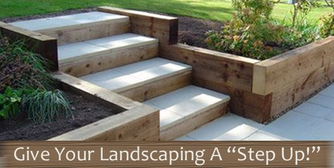 This is your #summer guide for incorporating #steps into your #landscaping! #gardening #landscaping Outdoor Living Space Design, Landscaping Retaining Walls, Garden Stairs, Back Garden Design, Sloped Garden, Garden Steps, Walled Garden, Retaining Walls, Diy Garden Projects