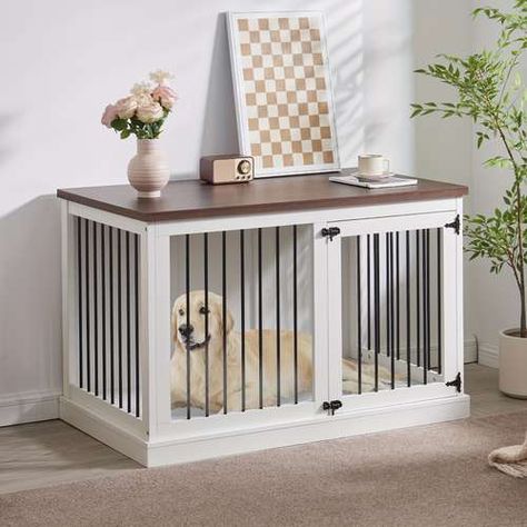 Dog crate table