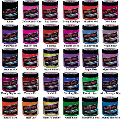 Manic Panic! Manic Panic Colors, Manic Panic Hair Dye, Manic Panic Hair Color, Manic Panic Hair, Bad Boys Blue, Vegan Hair Dye, Hair Color Crazy, Hair Color Cream, Semi Permanent Hair Color