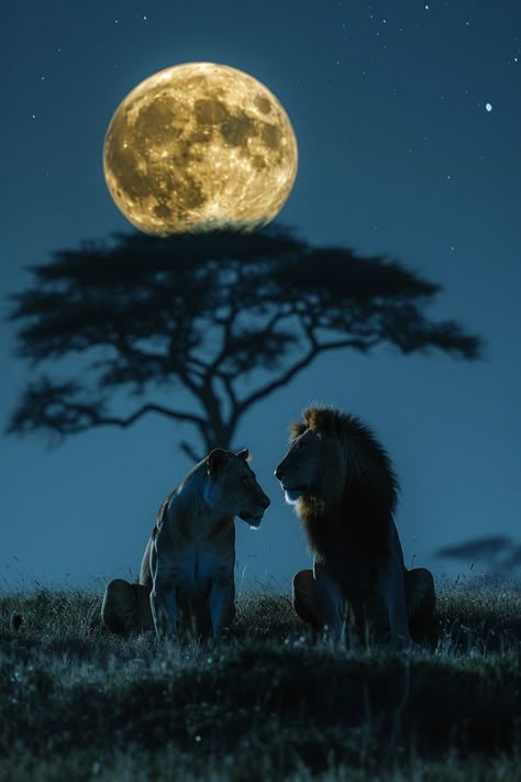 Two Lions, Awsome Pictures, Lion Couple, African Skies, Lion Photography, Lion And Lioness, Africa Wildlife, Lion Love, Spirit Animal Art