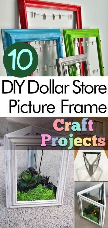 10 DIY Dollar Store Picture Frame Craft Projects #dollartree #crafting #craft #diyproject Cadre Photo Diy, Picture Projects, List Of Lists, Online Picture, Dollar Tree Frames, Picture Frame Ideas, Dollar Store Ideas, Picture Frame Crafts, Dollar Store Hacks