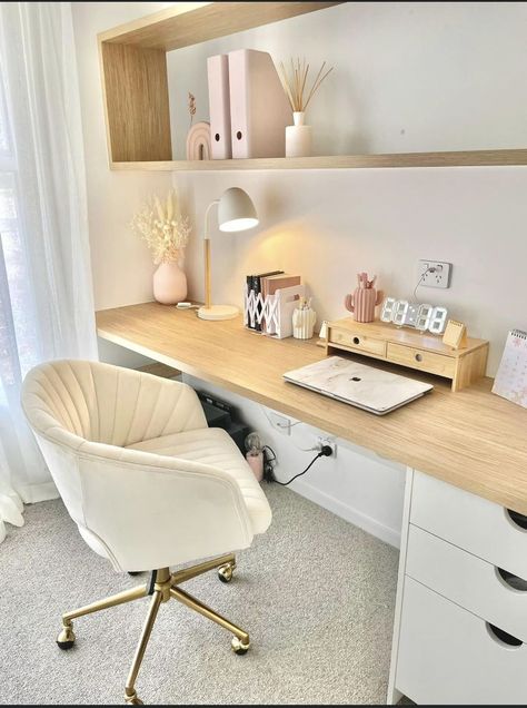 Aesthetic Home Office, Home Office Aesthetic, Office Aesthetic, Office Room Decor, Room Redesign, Home Office Ideas, Study Room Decor, Redecorate Bedroom, Home Office Setup