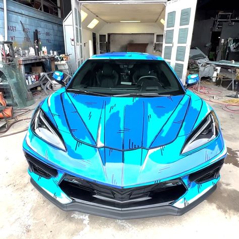 Transforming A Mazda RX-7 With Manga-Style Paint | graffiti, Mazda RX-7, spray painting, tram | Kyle Montero a.k.a KbmerOne is a graffiti artist who creates custom one-of-a-kind spray paint jobs on cars. He walks us through his process for creating... | By Insider Design | Facebook Car Paint Jobs Ideas, Graffiti Car, Cool Car Paint Jobs, Custom Car Paint Jobs, Car Spray Paint, Car Paint Jobs, Truck Paint, Custom Cars Paint, Cartoon Painting