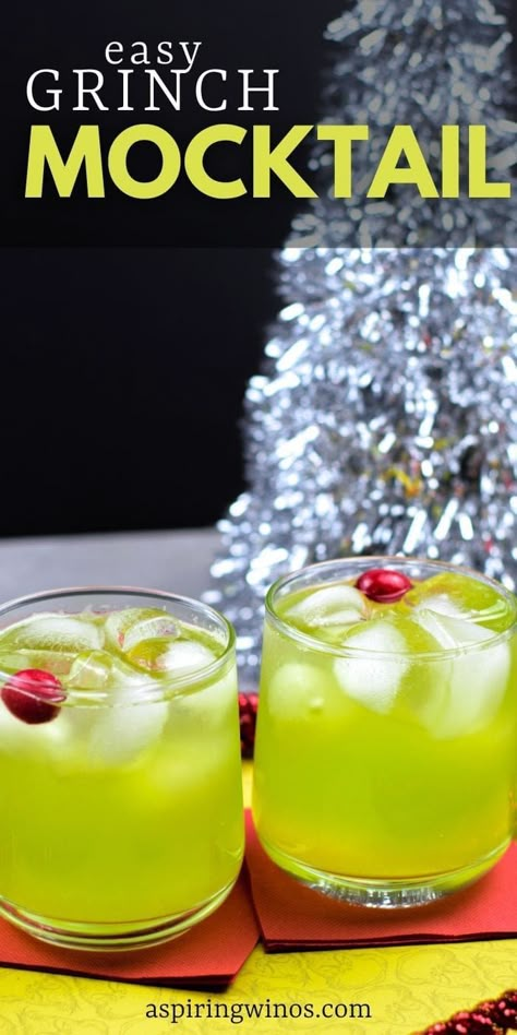 Mocktail for the Holidays | Kid Friendly Mocktail | Non Alcoholic Christmas Drink | Christmas Drink Recipes | Best Holiday Drinks | Grinch Mocktail | Grinch Cocktail | #cocktail #mocktail #recipe #nonalcoholic #drinks #Christmas Grinch Mocktail, Mocktail Christmas, Grinch Cocktail, Christmas Mocktail Recipes, Christmas Drink Recipes, Christmas Drinks Nonalcoholic, Holiday Mocktail, Christmas Mocktails, Christmas Drinks Alcohol Recipes