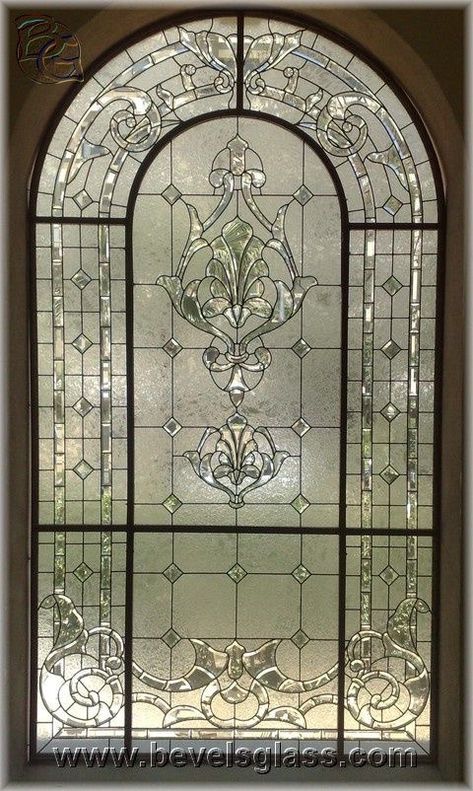 Arched Front Door, Window Stained, Stained Glass Door, Painted Glass Art, Door Glass Design, Window Ideas, Glass Front Door, Stained Glass Designs, Stained Glass Window