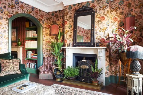 Artemis Wallpaper, House Of Hackney Wallpaper, Eclectic Maximalism, Wee Wee, House Of Hackney, Bungalow Homes, Birdcages, Home Shopping, Botanical Illustrations