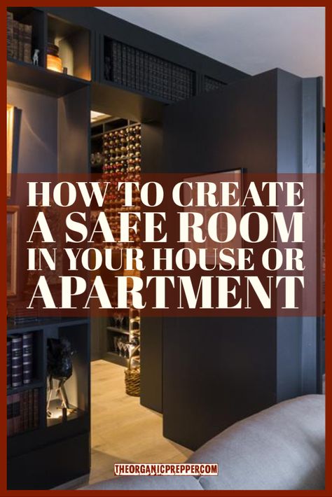 Safe Room Ideas Master Closet, Hidden Safe Rooms In Houses, Small Safe Room Ideas, Safe Room In Closet, Diy Safe Room, Safe Rooms In Houses, Safe Room Ideas, How To Build A Safe Room In Your House, Prepper Room