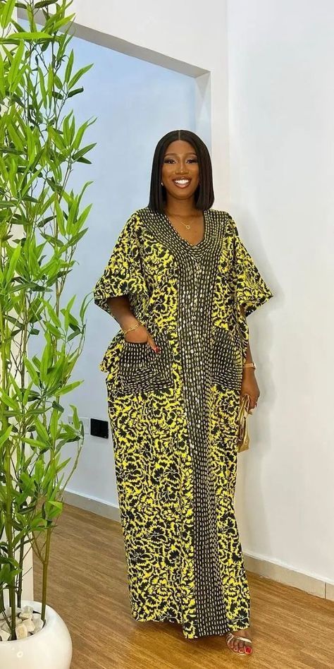 Ankara Bubu Dress Styles, Ankara Boubou Gown, Bubu Gown Styles Ankara Bubu Gown Styles, Ankara Agbada Styles For Women, African Print Skirt Ankara Styles, Boubou Dress, Kitenge Fashion, Boubou Styles For Women, Bubu Gown