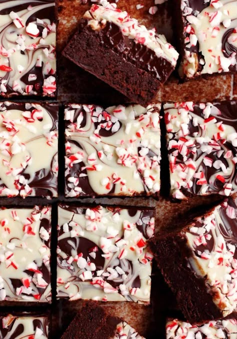 FUDGY Peppermint Bark Brownies - Scientifically Sweet Baking Competition Ideas, Peppermint Bark Brownies, Dairy Free Products, Brownies Fudgy, Infused Chocolate, Crushed Peppermint, Fudgy Brownie Recipe, Chocolate Peppermint Cookies, Peppermint Brownies