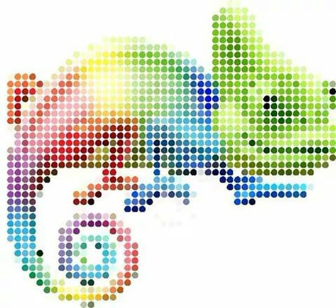 cameleon Mochila Crochet, Animal Cross Stitch Patterns, Hama Beads Patterns, Diy Perler Beads, Seed Bead Patterns, Mini Cross Stitch, Beaded Cross Stitch, Cross Stitch Animals, Perler Beads Designs