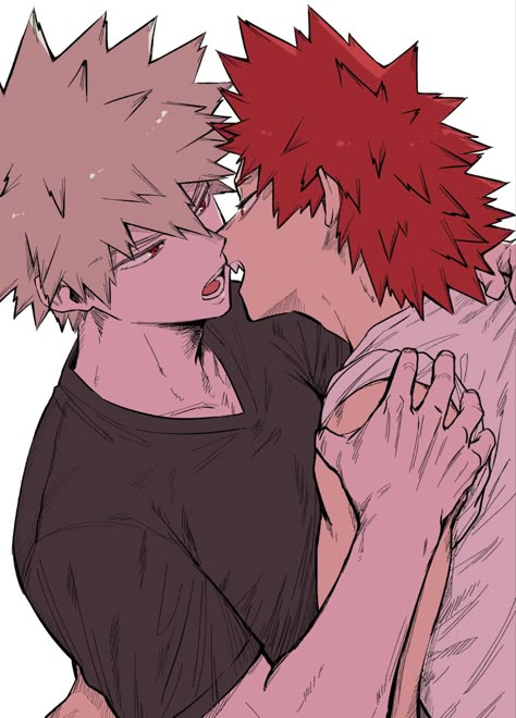 Eijiro Kirishima x Katsuki Bakugo : mha / bnha Kiri Baku, Bakugo Mha, Kirishima X Bakugo, Bakugo And Kirishima, Bakugo X Kirishima, Kirishima X Bakugou, Bakugou X Kirishima, Bakugo Katsuki Fanart Cute, Yandere Manga