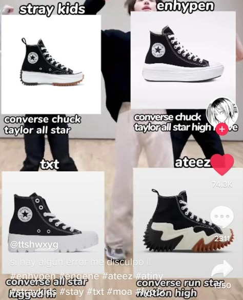 Kpop Converse Shoes, Txt Converse Shoes, Skz Converse Outfit, K Pop Shoes, Nike Outfits Enhypen, Enhypen Closet, Enhypen Converse, Enhypen Shoes, Kpop Sneakers