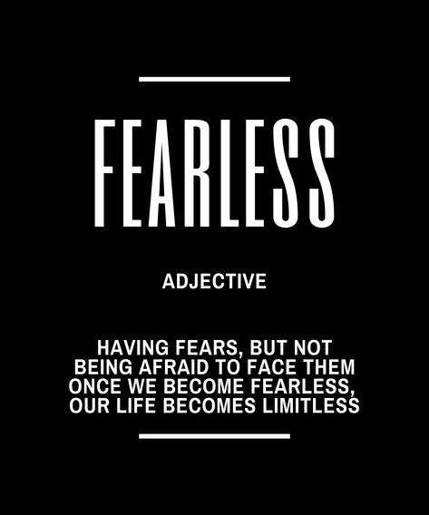 Fearless Definition, Fearless Poster, Quotes Fearless, Athletic Quotes, Hustle Quotes Motivation, Fearless Quotes, Inspirational Sports Quotes, Athlete Quotes, Quotes On Success