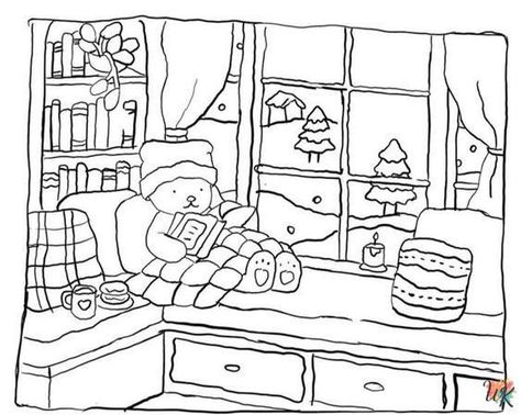 Bobbie Goods Coloring Pages For Kids - ColoringPagesWK Bobbi Goods, Bobbie Goods Coloring Pages, Bobbie Goods Coloring, Christmas Colouring Pages, Printable Christmas Coloring Pages, Bobbie Goods, Bear Coloring Pages, Detailed Coloring Pages, Christmas Coloring Books