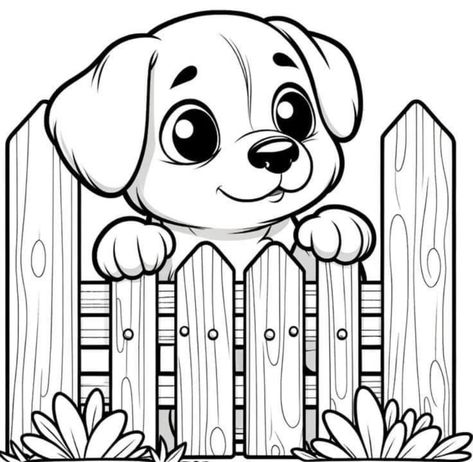 Cartoon Drawings Of Animals, Baby Animal Drawings, Fruit Coloring Pages, Coloring Pages Inspirational, Dog Coloring Page, Flower Art Drawing, Cute Animal Drawings Kawaii, Animal Coloring Books, Easy Drawings Sketches