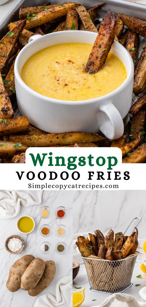 Wingstop Voodoo Fries recipe Voodoo Fries Recipe, Wingstop Fries Recipe, Voodoo Fries, Cajun Fries Recipe, Dinner Potatoes, Football Party Appetizers, Olive Garden Breadsticks, Lifestyle Of A Foodie, Seasoned Fries