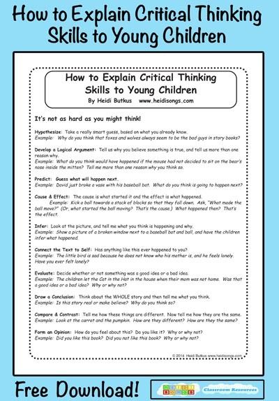 How to Teach Critical Thinking Skills to Young Children (Freebie!) Academic Decathlon, Tips For University, Clifford Books, Project Analysis, Teaching Critical Thinking, Critical Thinking Questions, Critical Thinking Activities, Higher Order Thinking Skills, School Culture