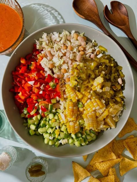 Dense Bean Salad Recipe: Chipotle Corn and Bean Salad Blt Bean Salad, Chipotle Chicken Dense Bean Salad, Spicy Chipotle Chicken Dense Bean Salad, Chipotle Dense Bean Salad, Dense Bean Salad Meal Prep, Dense Bean Salad Recipes, Dense Bean Salad, Salad Station, Corn And Bean Salad