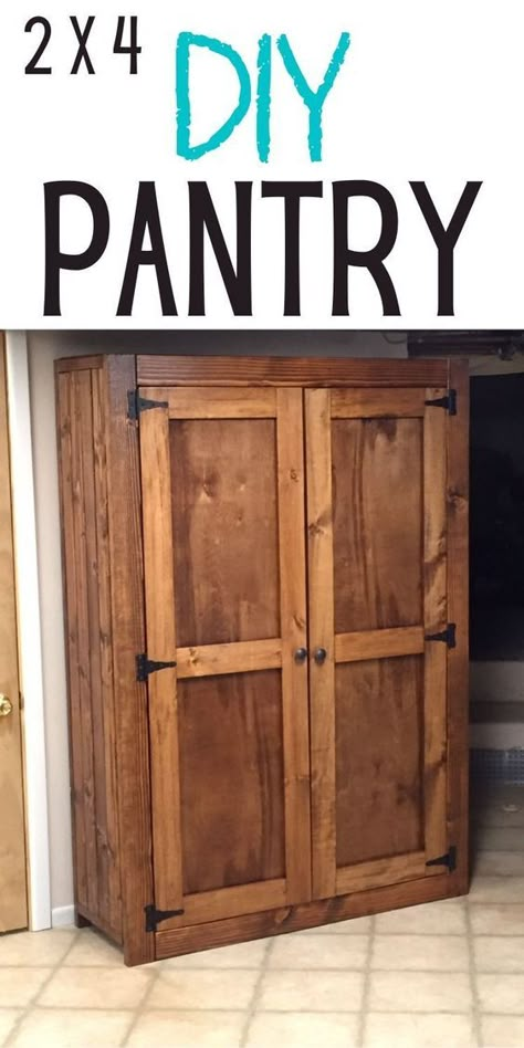 2x4 Pantry, Diy Pantry Cabinet, Checklist New Home, Home Maintenance Schedule, Wooden Pantry, Home Maintenance Tips, Built In Pantry, Home Maintenance Checklist, Painting Concrete Porch