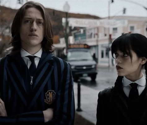 Jenna Ortega And Percy Hynes, Jenna Ortega And Percy, Enemies To Lovers Couple, Netflix Wednesday Addams, Xavier X Wednesday, Xavier Aesthetic, Xavier Wednesday, Wednesday And Xavier, Wrong Timing