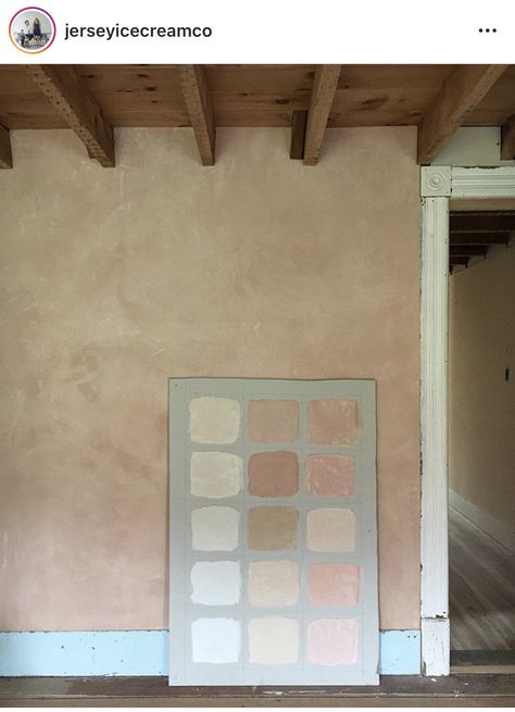 Pink Color Wash Walls, Light Pink Limewash, Rustic Pink Interior, Dusty Pink Limewash, Terracotta Plaster Wall, Dusty Rose Limewash, Pink Limewash Bathroom, Textured Pink Wall, Blush Limewash Walls