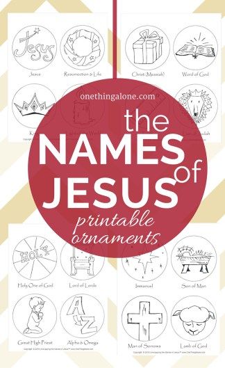 What a great idea! Coloring ornaments to help children learn about the names of Jesus as they prepare to celebrate His coming! Names Of Jesus Printable, Coloring Ornaments, Printable Ornaments, The Names Of Jesus, Jesus Printable, Jesse Tree, Ornaments For Kids, Names Of Christ, Christ Centered Christmas