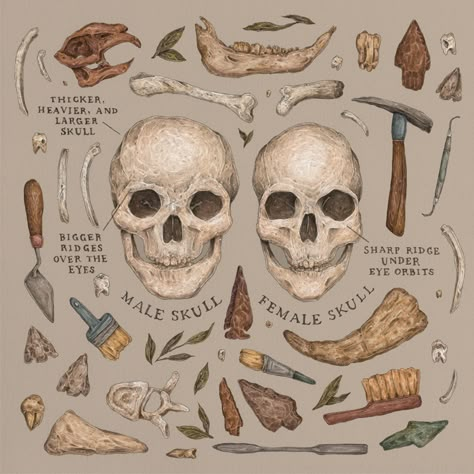 Oddities Illustration, Archeology Illustration, Archaeology Illustration, Aquila Magazine, Anthropology Art, Archeology Aesthetic, Archaeology Aesthetic, Label Illustration, Forensic Anthropology