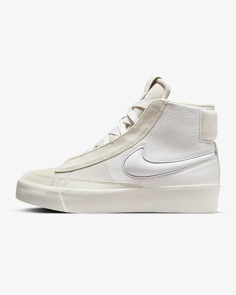 Nike Blazer Mid Victory Women's Shoes. Nike.com Nike Blazer Mid Women, Nike Blazer Mid Victory Outfit, Nike Blazer Mid Victory, Trendy Tennis Shoes, Athleisure Mom, Tennis Nike, Blazer 77, Christmas List 2022, Mid Shoes