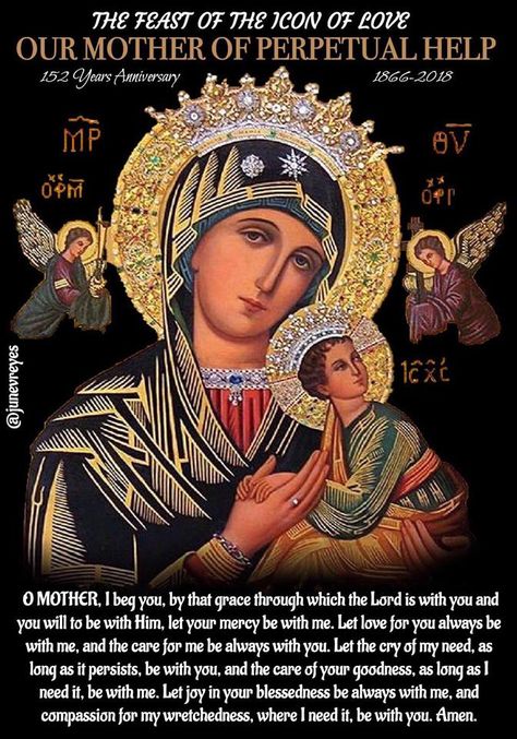 3 O Clock Prayer, Our Lady Of Perpetual Succour, Perpetual Succour, Our Mother Of Perpetual Help, Mother Of Perpetual Help, Good Times Quotes, Our Lady Of Perpetual Help, Happy Feast, Lady Of Perpetual Help