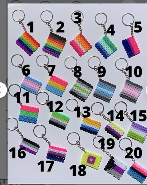 Pride Perler Bead Patterns, Pride Kandi, Pride Crafts, Fun Diy Craft Projects, Hamma Beads Ideas, Diy Kandi Bracelets, Pride Jewellery, Pride Stuff, Perler Bead Templates