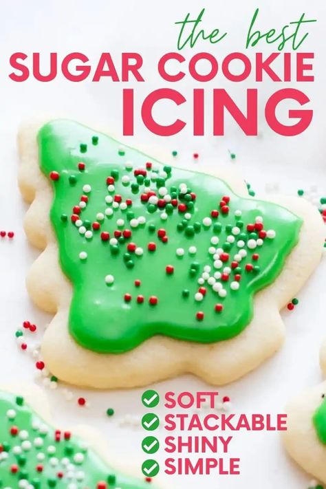 This is the best icing recipe for decorating sugar cookies. It’s easy to make, and dries into a nice and smooth finish. Plus, there's an option without corn syrup! Xmas Fudge, Best Icing Recipe, Best Sugar Cookie Icing, Decorating Icing Recipe, Migas Recipe, Sugar Cookie Icing Recipe, Best Sugar Cookie, Cookie Icing Recipe, Sugar Cookie Icing