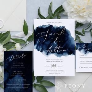 Blue Sunset Wedding Invitation Set Instant Download Royalty | Etsy Sunset Wedding Invitations, Navy Wedding Theme, Midnight Blue Wedding, Indigo Wedding, Navy Wedding Invitation, Dark Blue Wedding, Navy Blue Wedding Invitations, Navy Wedding Invitations, Blue Themed Wedding